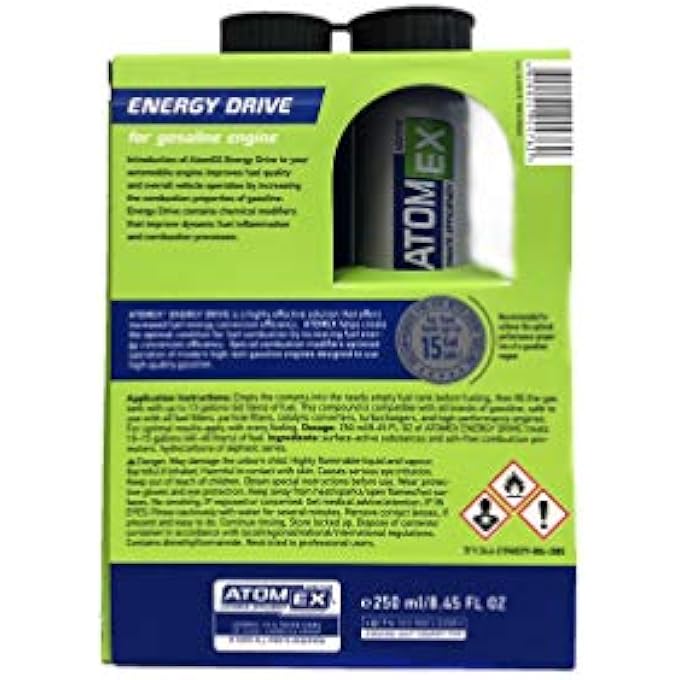 Xado FUEL OCTANE BOOSTER (250ML) ENERGY DRIVE WITH CERAMIC METAL CONDITIONER REVITALIZANT - Image 3